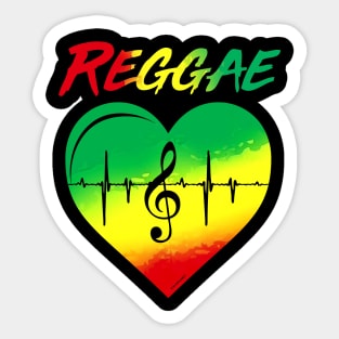 One Love Reggae Sticker